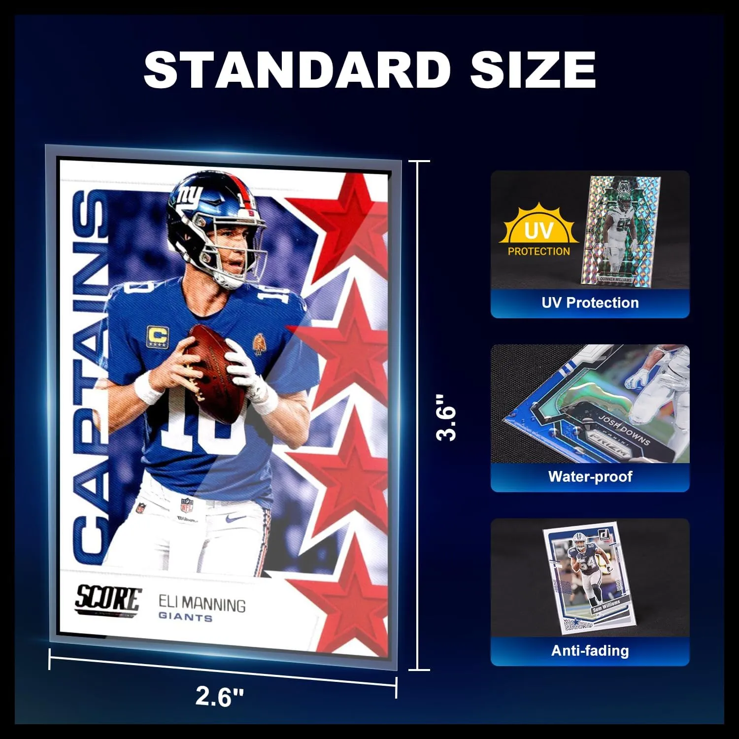 1000ct Card Sleeves, Baseball Card Sleeves, Penny Clear Card Sleeve for Trading Cards, Soft Sports Card Sleeve, Card Protector Sleeve, Protective Plastic Sleeves