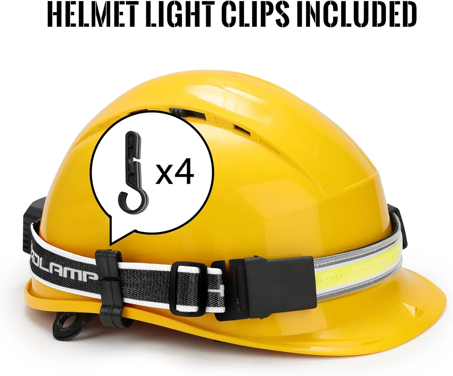 Adelante LED Headlamp Flashlight, 4Pack 1000LM 230Wide-Beam Rechargeable Head Lamp for Adults, Red Taillight & 16 Clips Waterproof Hard Hat Light Headlamps for Running Hiking and Camping