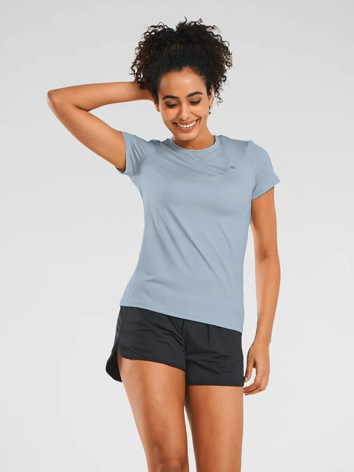 ALLZERO Feel Fit Workout Tops for Women Short Sleeve T-Shirts Breathable Athletic Tees for Yoga Running Gym Activewear