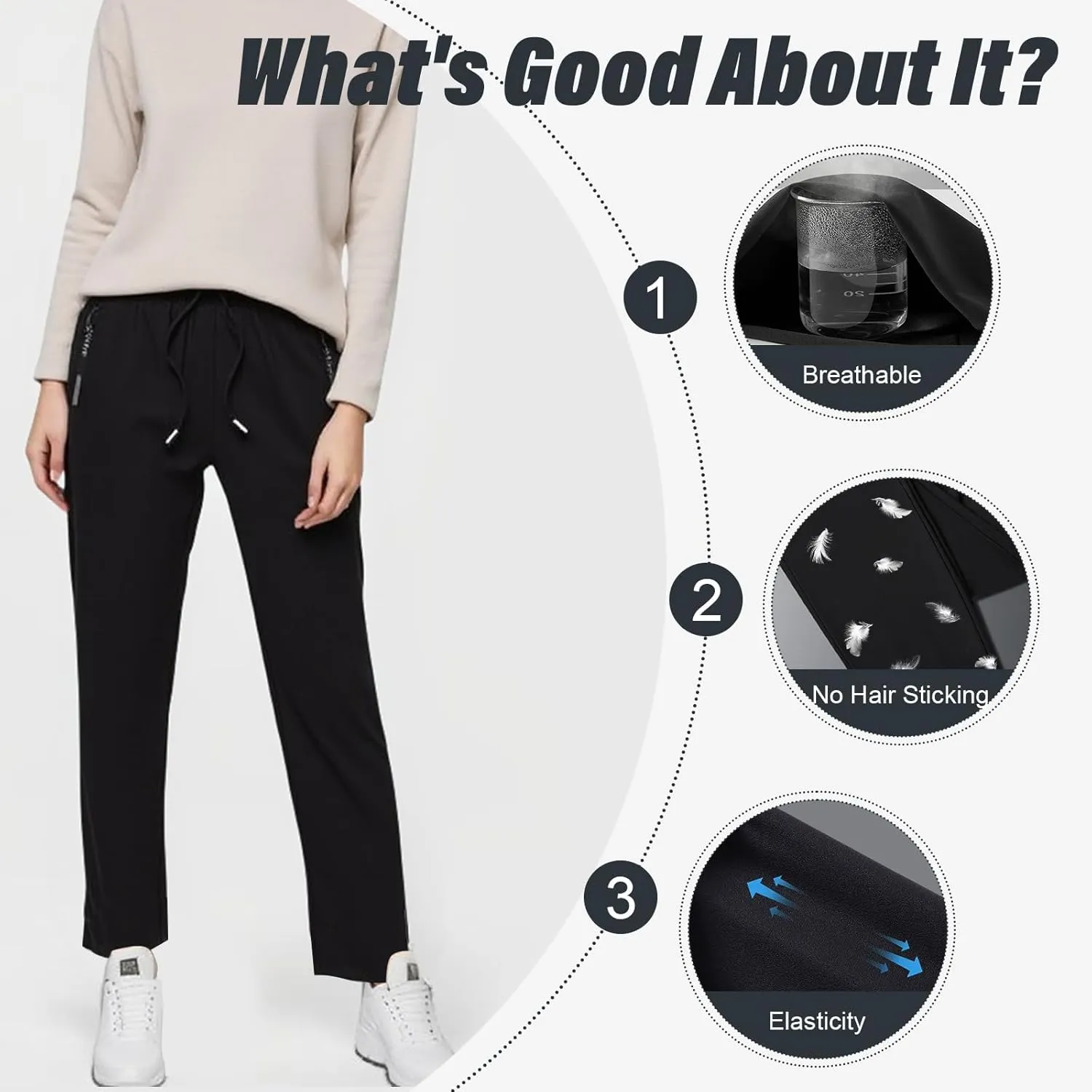 Beeswan Pants, StretchActive Summer Unisex Ultra Stretch Quick Drying Comfyfit Pants for Women Men (XXS-4XL)