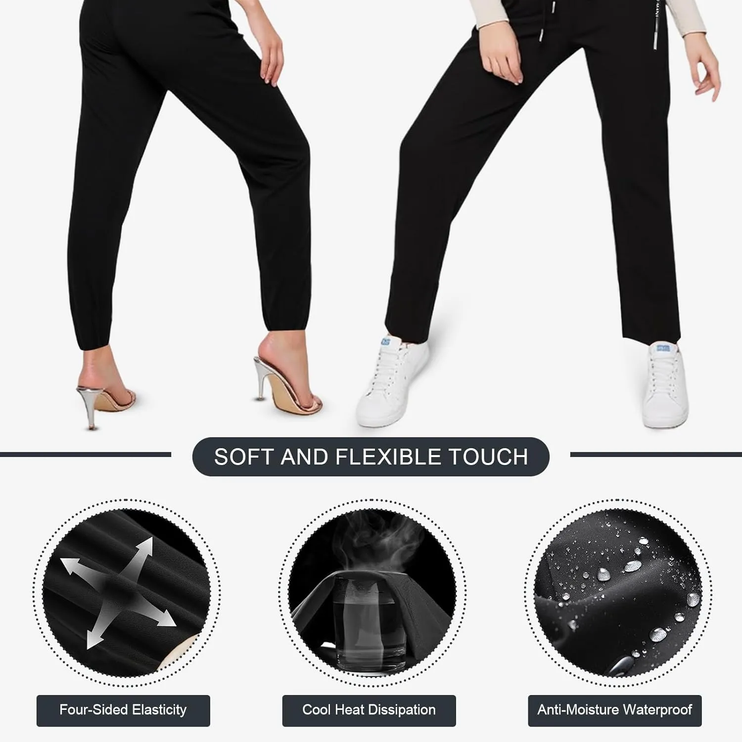 Beeswan Pants, StretchActive Summer Unisex Ultra Stretch Quick Drying Comfyfit Pants for Women Men (XXS-4XL)