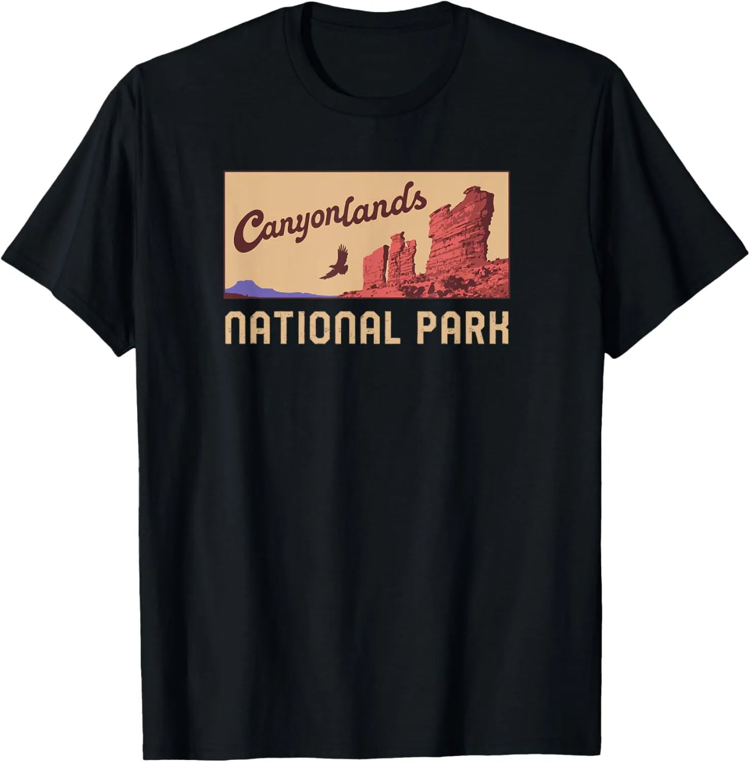 Canyonlands National Park Utah Minimalist Retro Graphic T-Shirt
