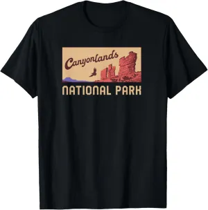 Canyonlands National Park Utah Minimalist Retro Graphic T-Shirt