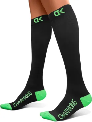 CHARMKING Compression Socks for Women & Men 15-20mmHg for Optimized Venous Support & Enhanced Circulation