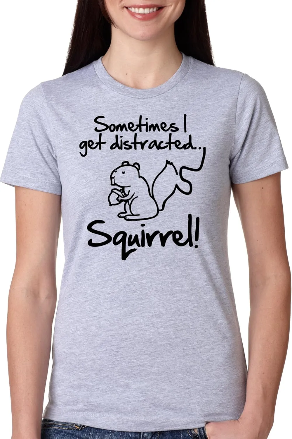 Crazy Dog Womens Funny Animal T Shirts Cute and Sarcastic Nature Camping Tees for Women