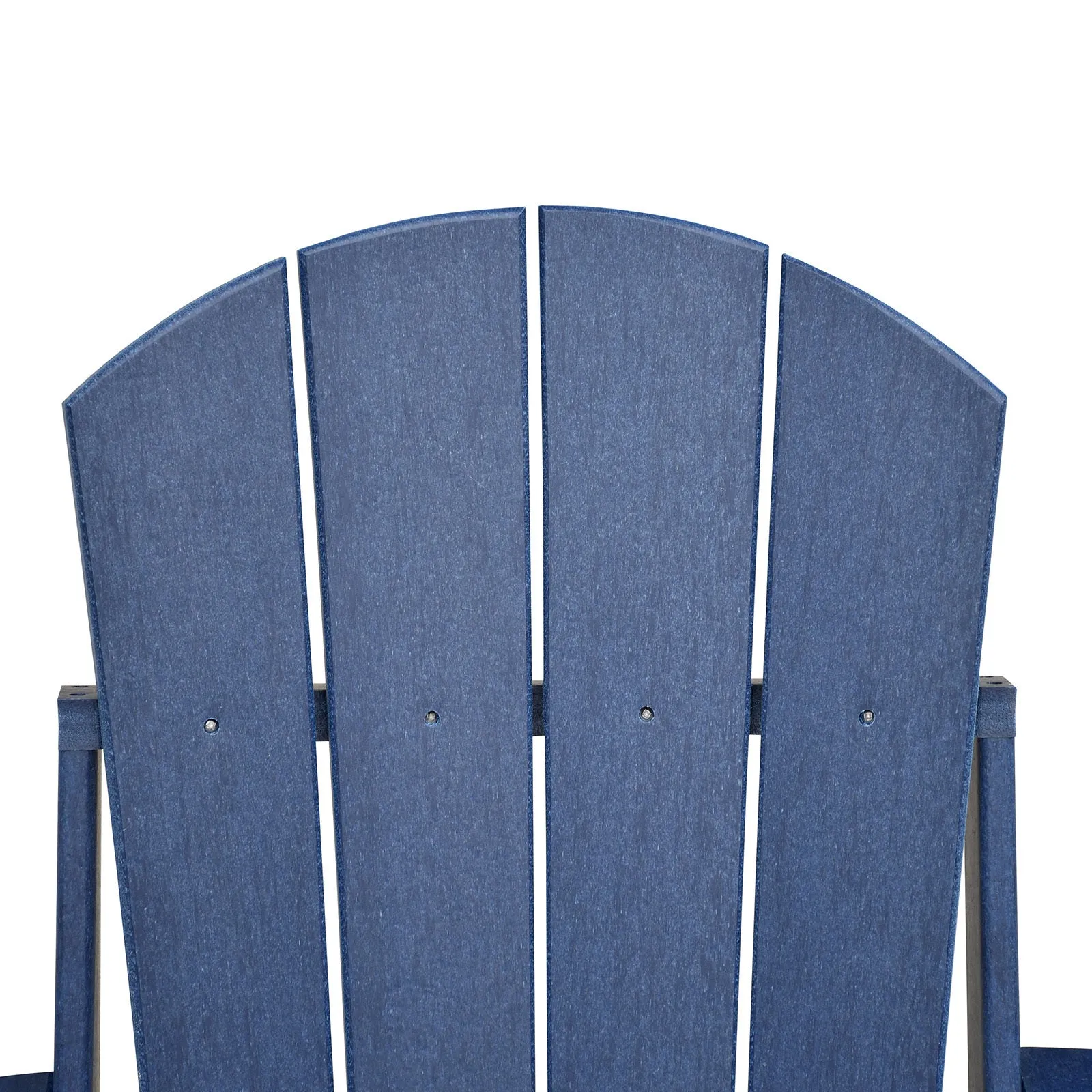 Folding Outdoor Adirondack Chair Set of 2 and Table Set,HDPE All-weather Folding Fire Pit Chair,  Ergonomic Design Patio Lawn Chair for Outside Deck Garden Backyardf Balcony, Navy Blue