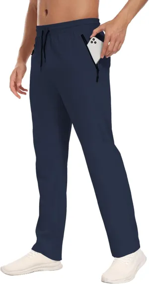 Hiking Pants Men Cargo Pants Water Resistant Lightweight Work Casual Pants Joggers with Zipper Pockets Outdoor HH24019M