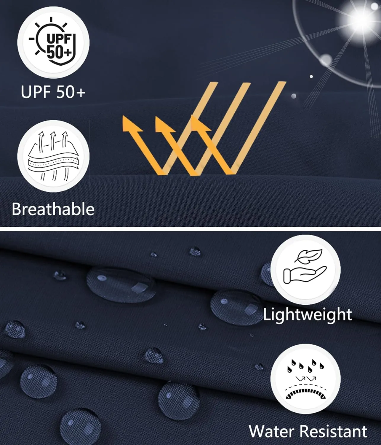 Hiking Pants Men Cargo Pants Water Resistant Lightweight Work Casual Pants Joggers with Zipper Pockets Outdoor HH24019M
