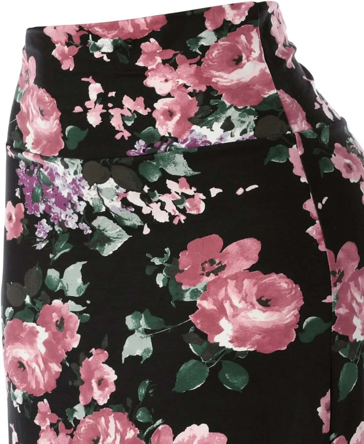 MixMatchy Women's Basic Foldable High Waist Regular and Plus Size Maxi Skirts