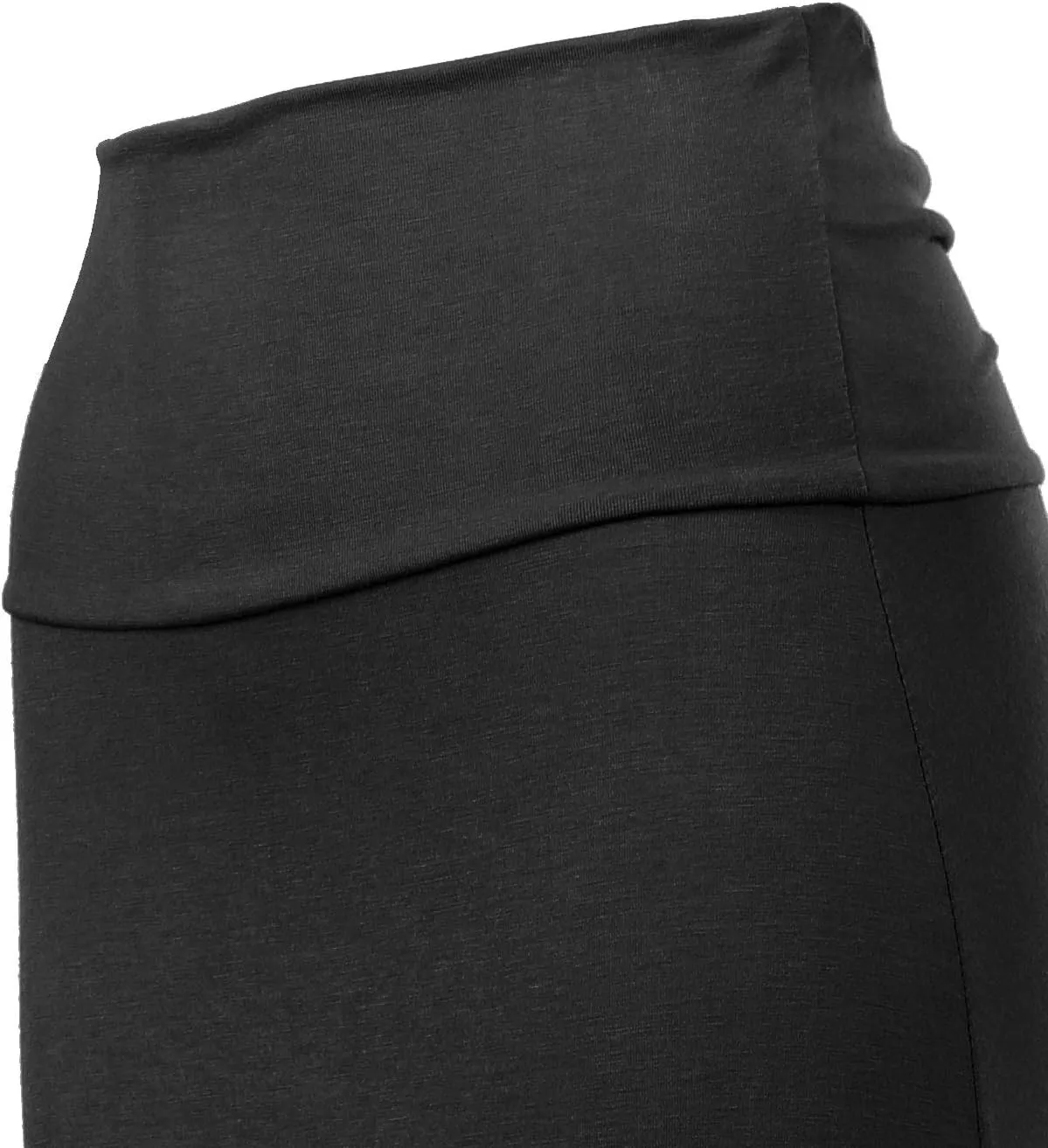 MixMatchy Women's Basic Foldable High Waist Regular and Plus Size Maxi Skirts