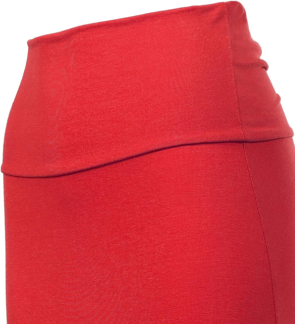 MixMatchy Women's Basic Foldable High Waist Regular and Plus Size Maxi Skirts