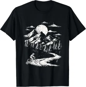 Mountain bike mountain landscape T-Shirt