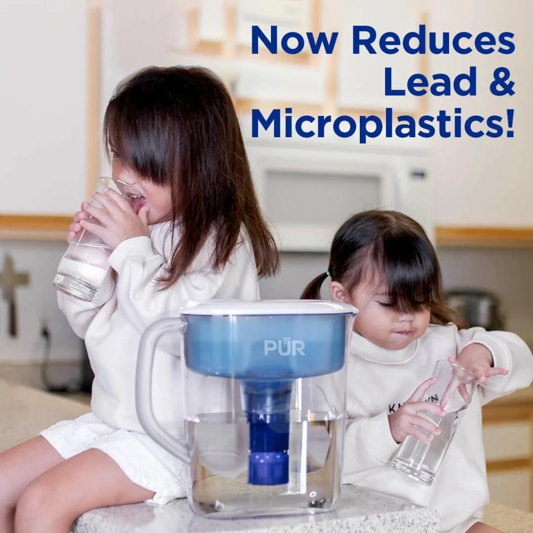 PUR PLUS Faucet Mount Replacement Filter 2-Pack, Genuine PUR Filter, 3-in-1 Powerful, Natural Mineral Filtration, Lead Removal, 6-Month Value, Blue (RF99992)