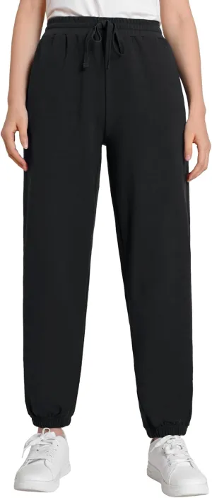 Weintee Women's Baggy Sweatpants Cinch Bottom Joggers with Pockets