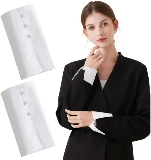 Women False Sleeves Wrist Cuffs Detachable Sleeve Cuffs False Sleeves for Sweater Blouse Shirt Fake Sleeve Cuffs