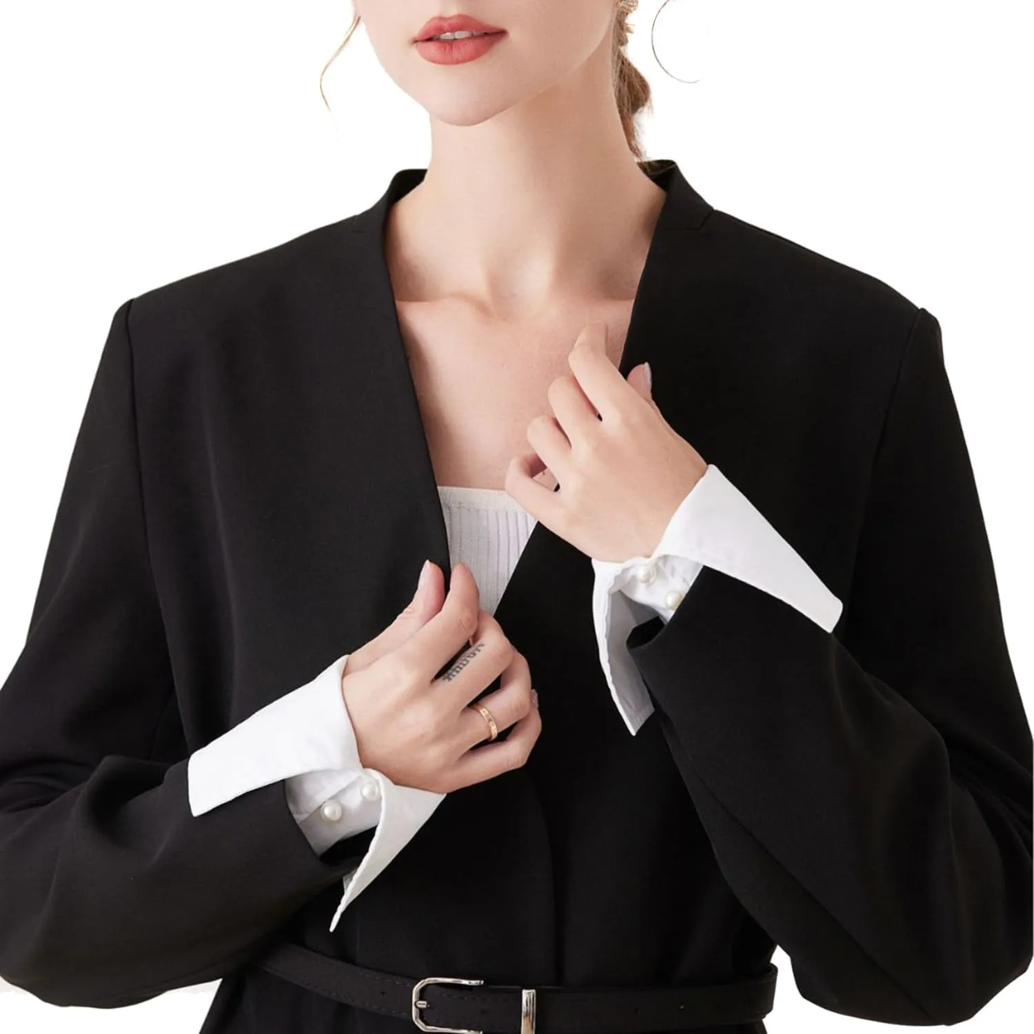 Women False Sleeves Wrist Cuffs Detachable Sleeve Cuffs False Sleeves for Sweater Blouse Shirt Fake Sleeve Cuffs